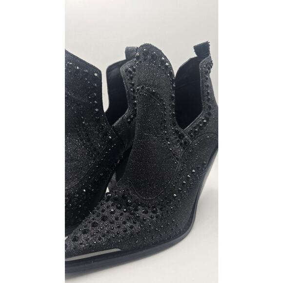 Gianni Bini Bree's Rhinestone Metallic Western Booties US Size 7.5 Ladies - Picture 5 of 15